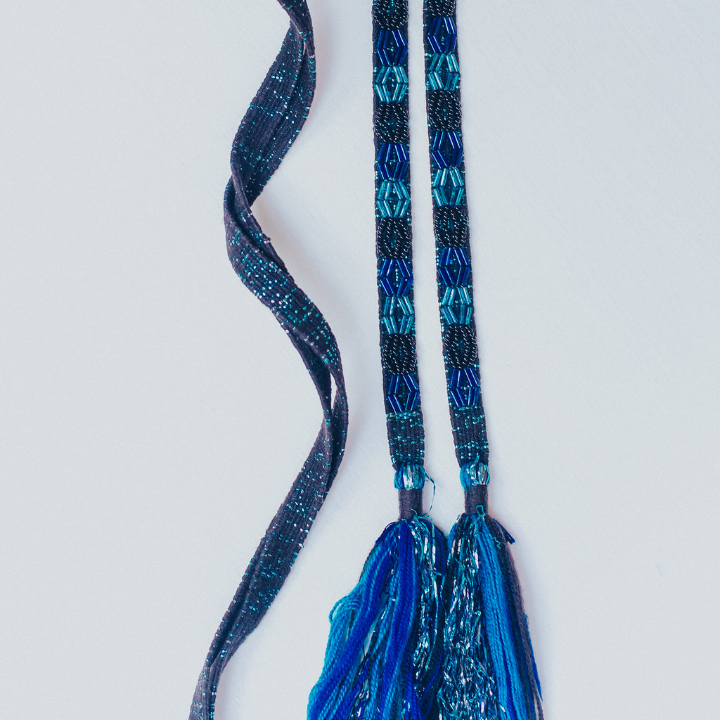 Tocoyal Fringe Hair Wrap - Turquoise