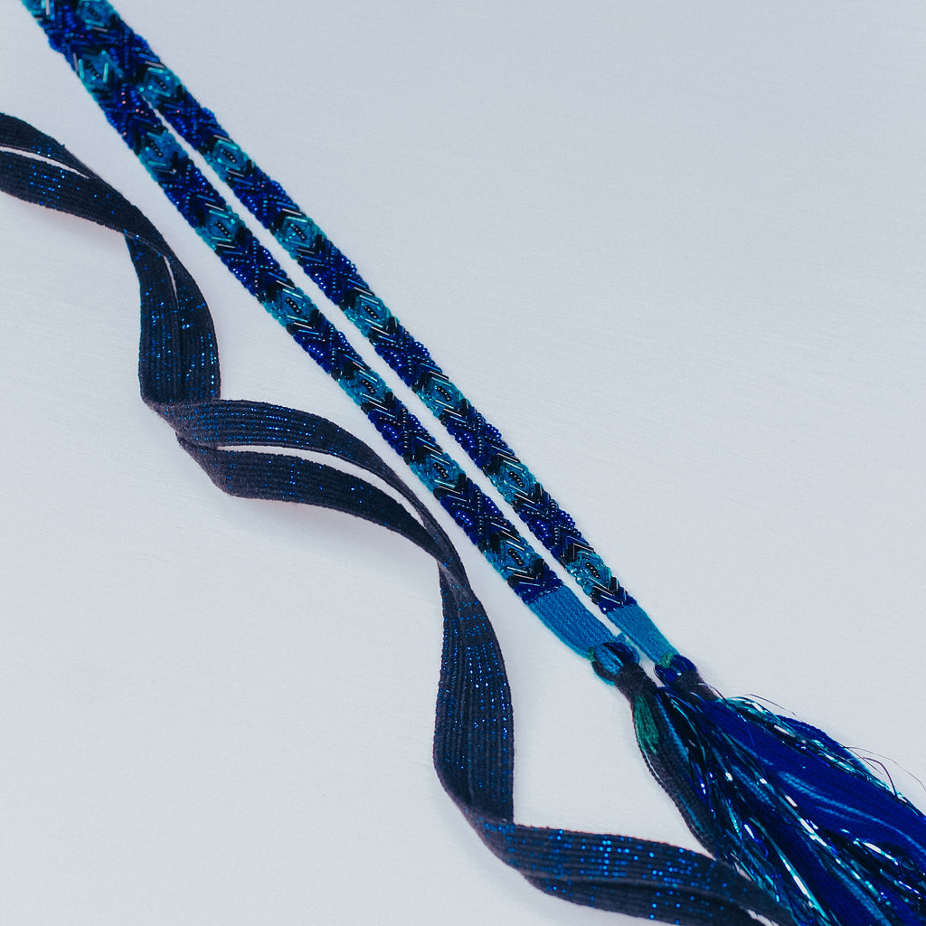 Tocoyal Fringe Hair Wrap - Turquoise