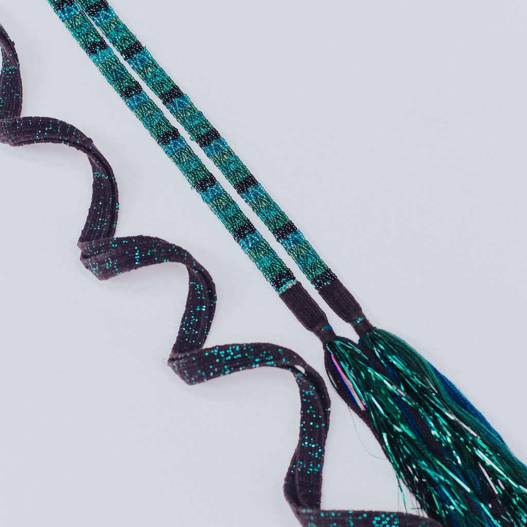 Tocoyal Fringe Hair Wrap - Quetzal