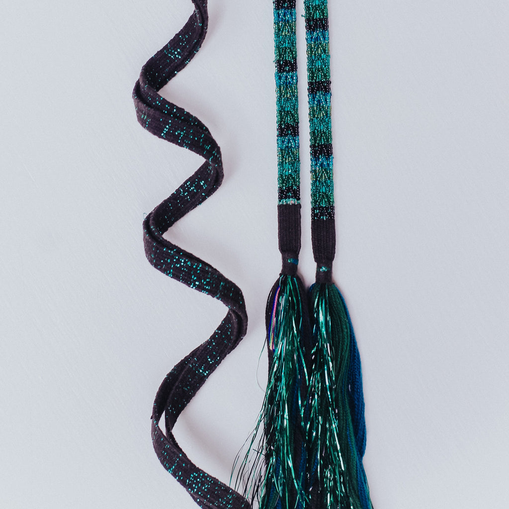 Tocoyal Fringe Hair Wrap - Quetzal