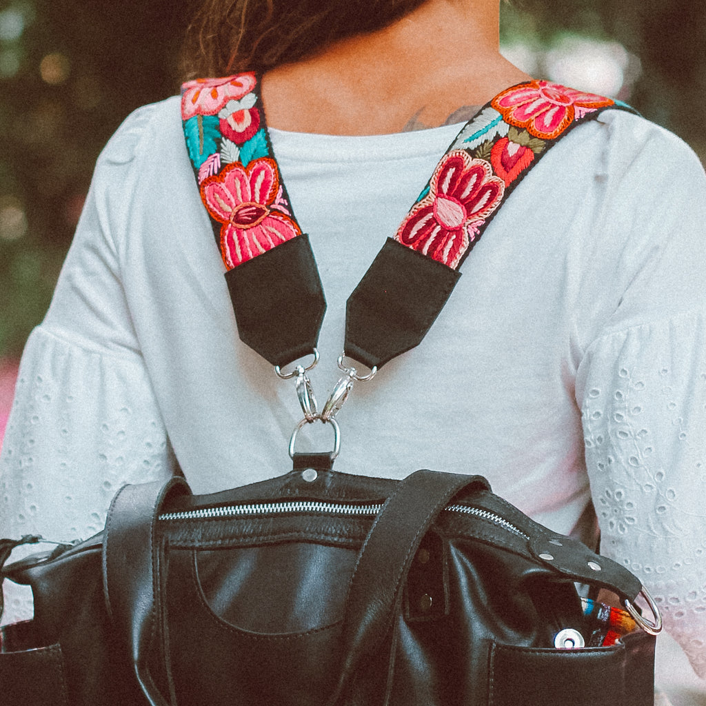 Newly Woven Backpack Straps - Wild Bloom