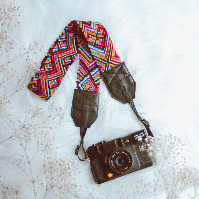 Vintage Embroidered Camera Strap - Illuminative