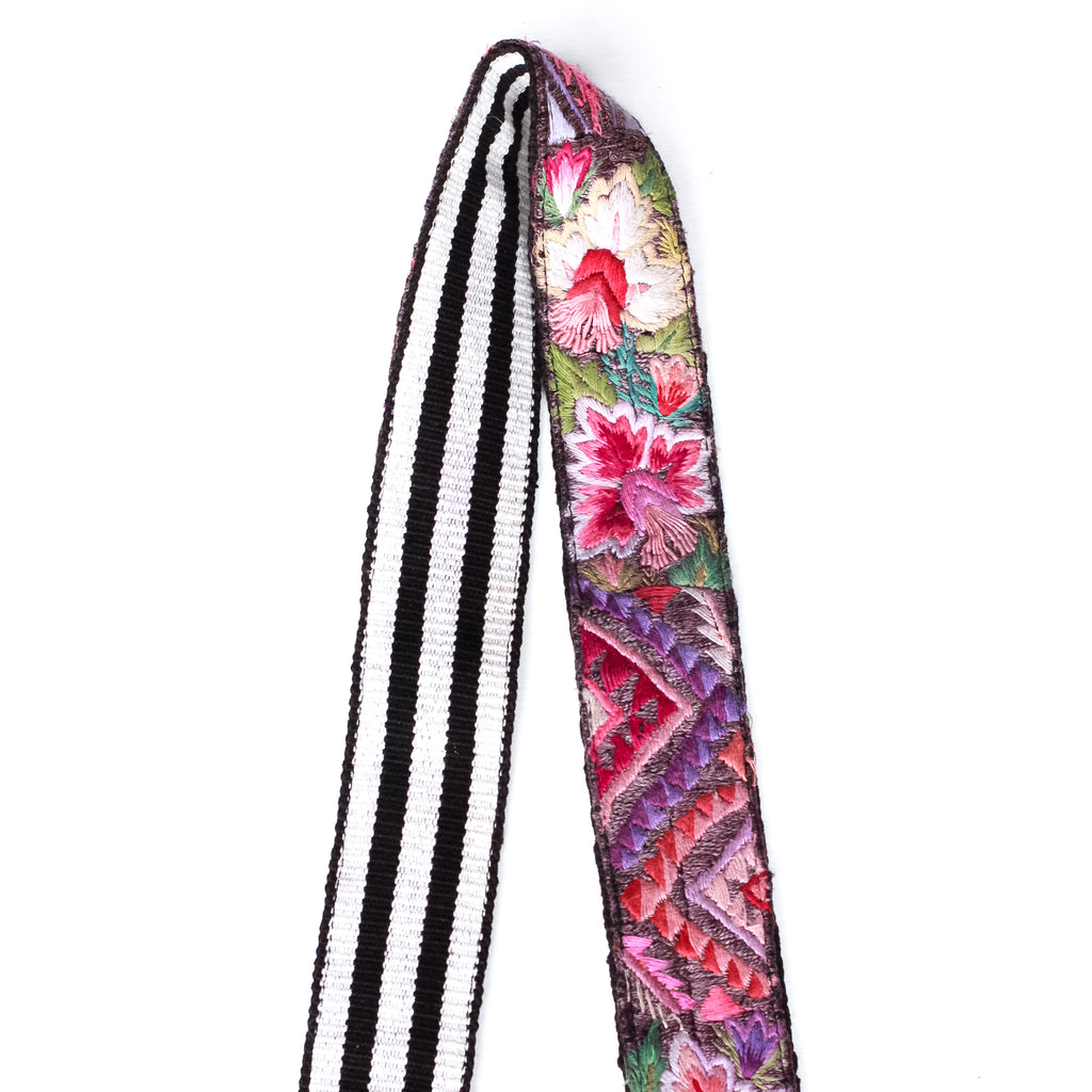 Vintage Embroidered Strap - Cotton Candy