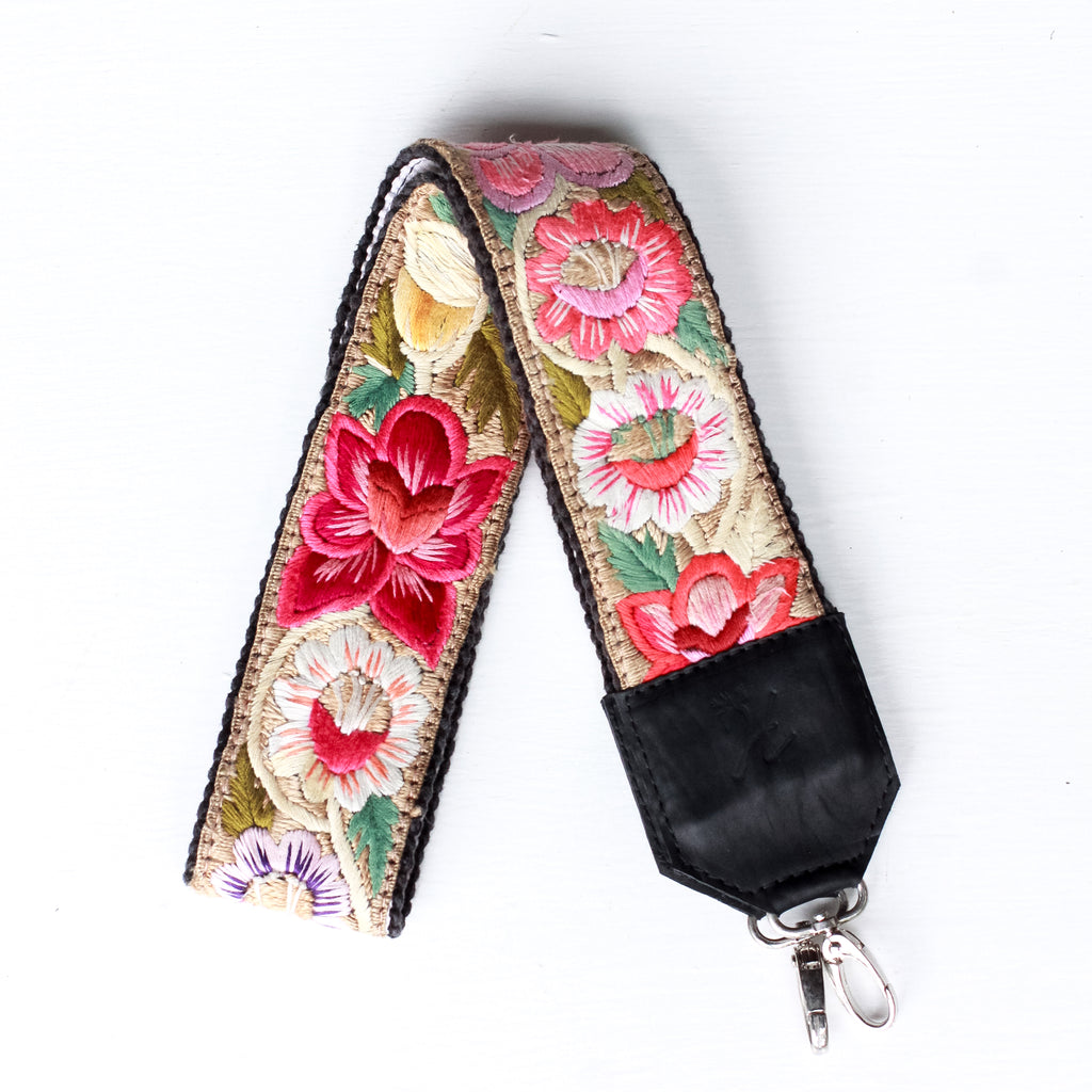 Vintage Embroidered Strap - Floral Paradise