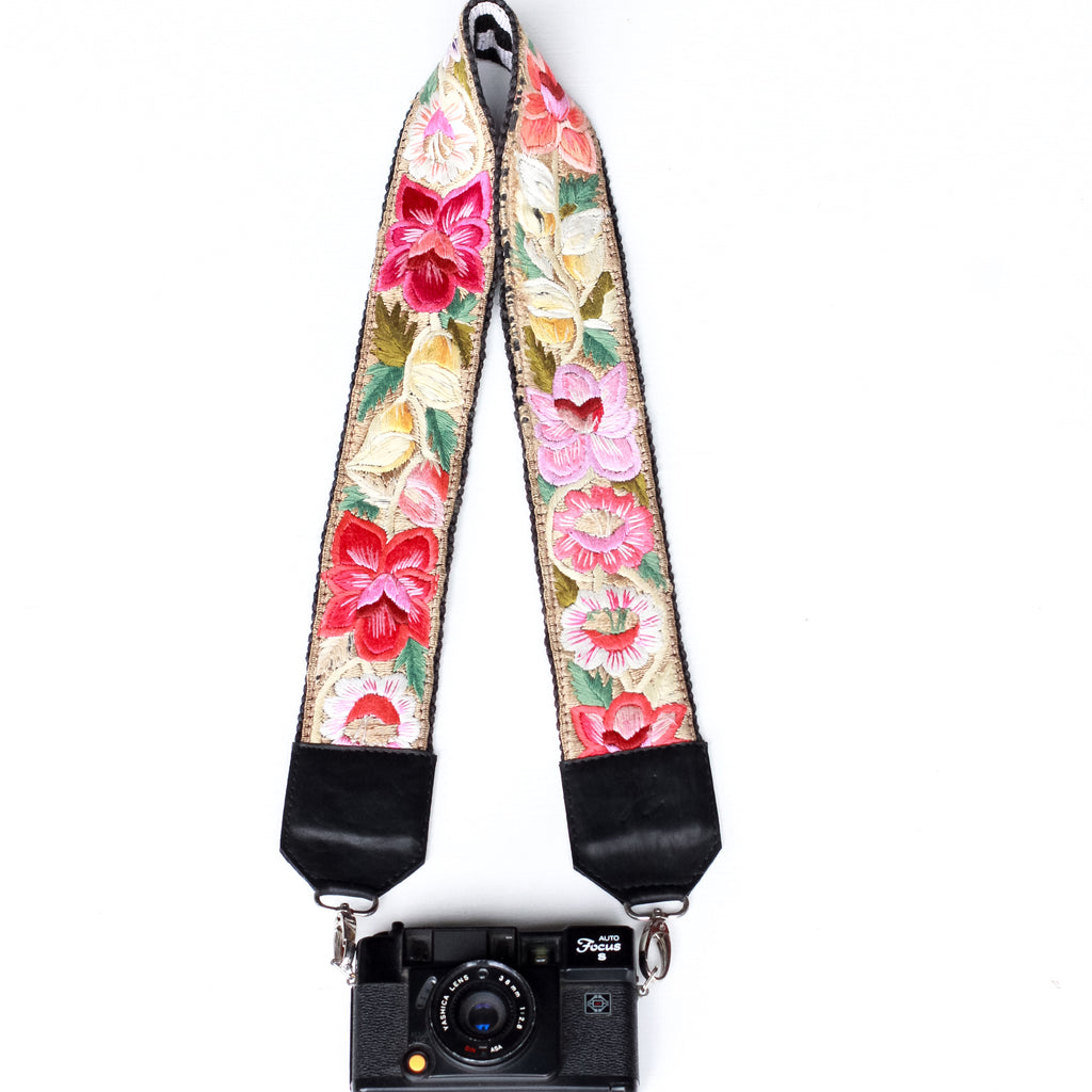Vintage Embroidered Strap - Floral Paradise
