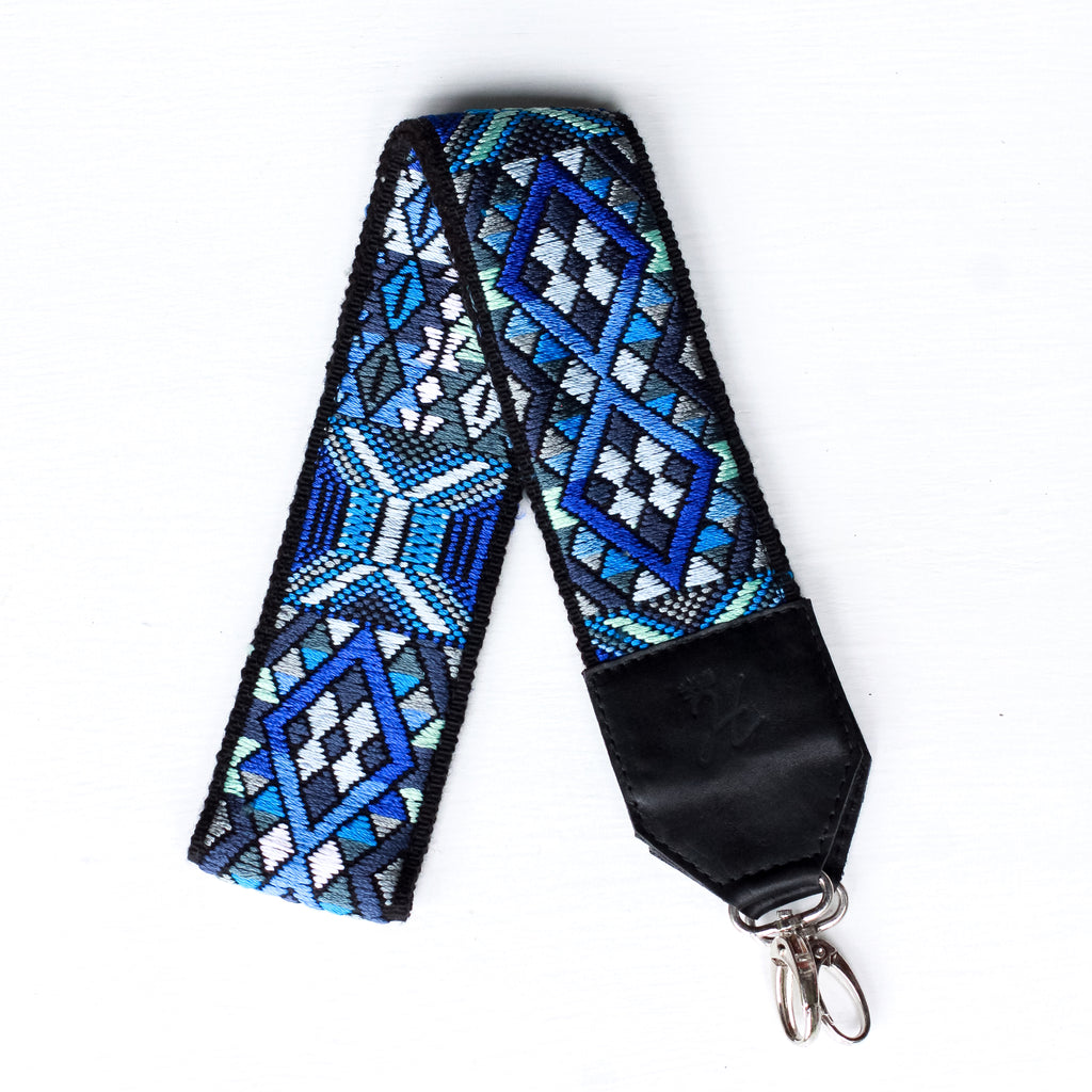 Vintage Embroidered Strap - Blue Lagoon