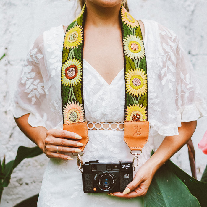 Newly Embroidered Strap - Sunflower