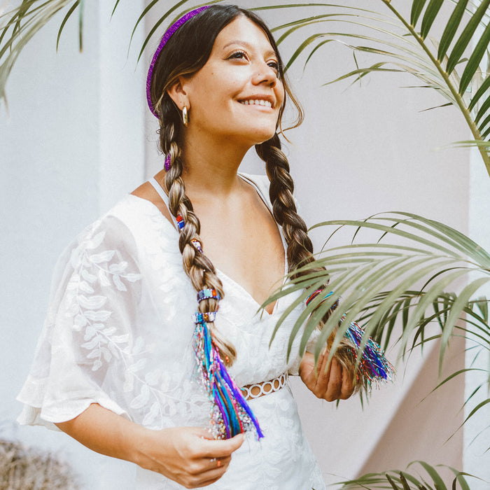 Tocoyal Fringe Hair Wrap - Fiesta