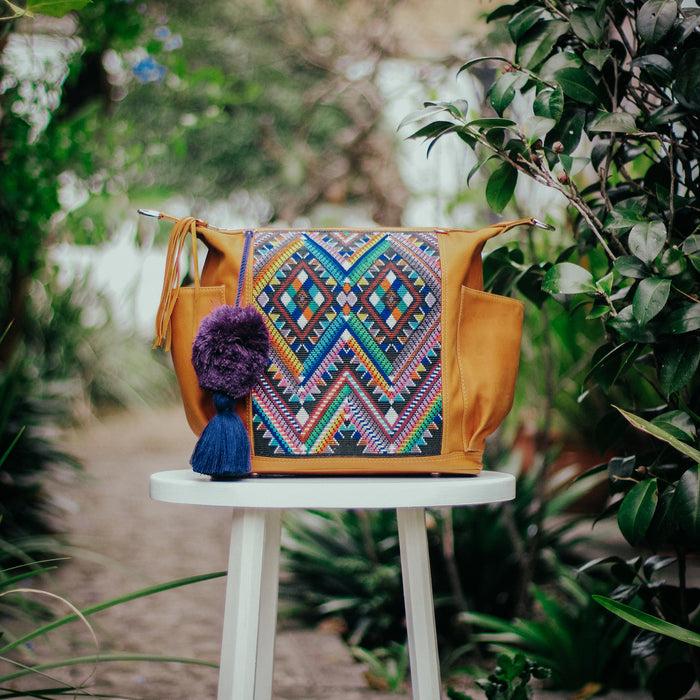 Beaded Panel Convertible Bag Medium - Lucia