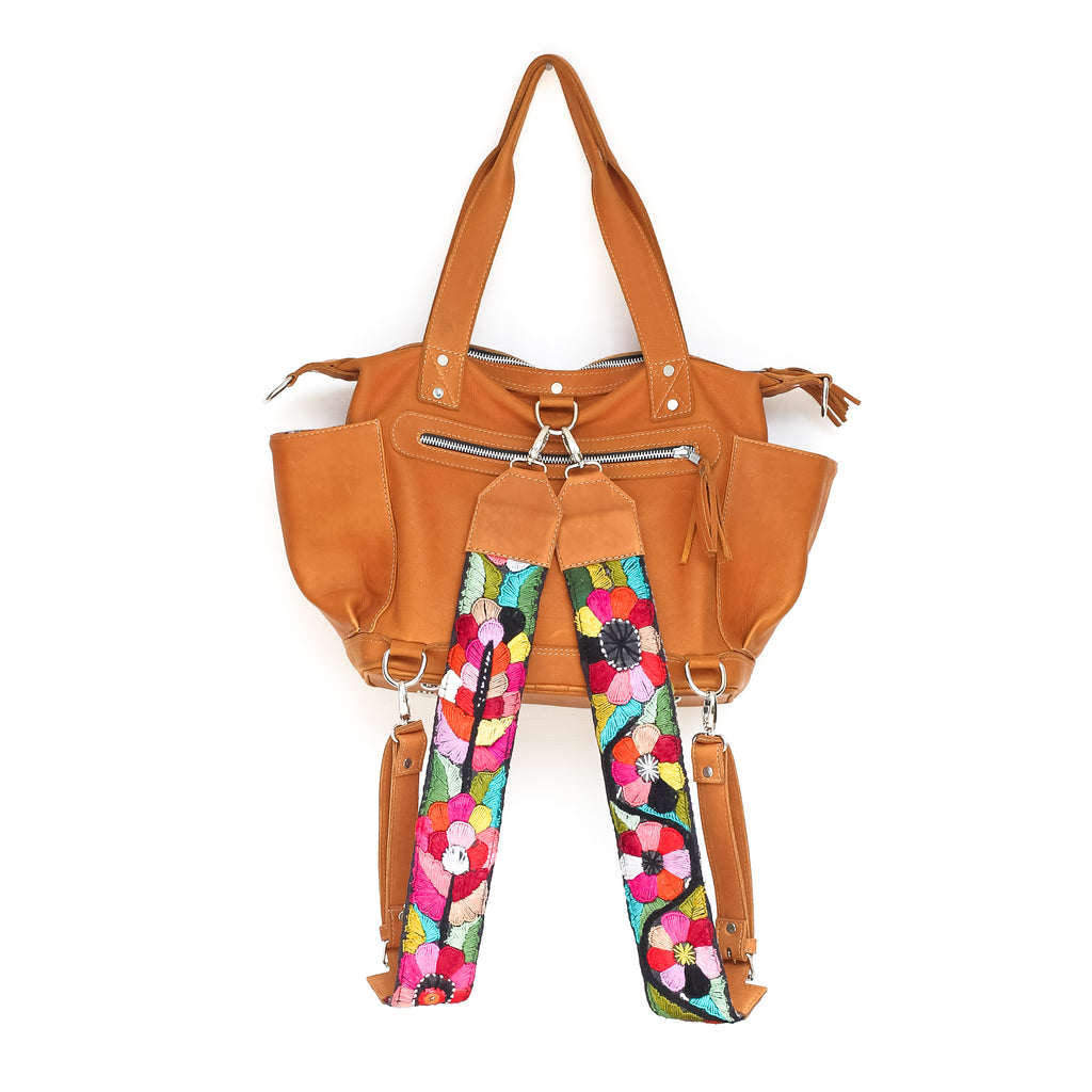 Vintage Embroidered Backpack Straps - Bombon