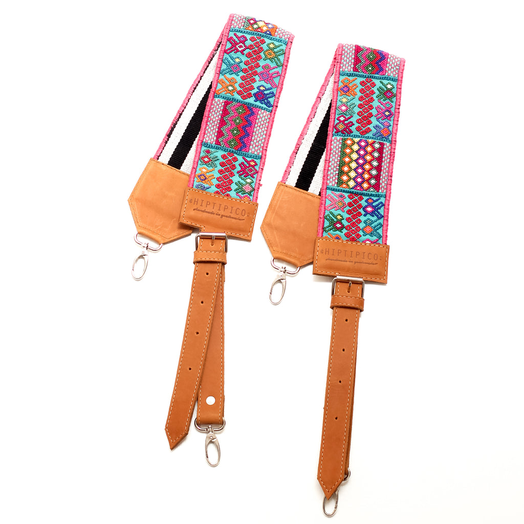 Vintage Embroidered Backpack Straps - Optimista