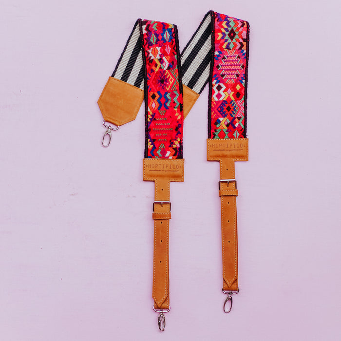 Vintage Embroidered Backpack Straps - Circus