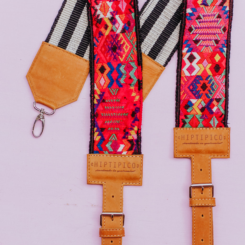 Vintage Embroidered Backpack Straps - Circus