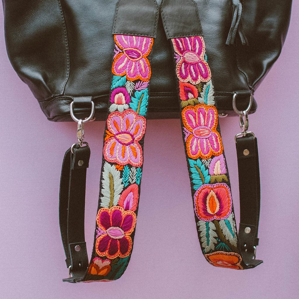 Newly Woven Backpack Straps - Wild Bloom