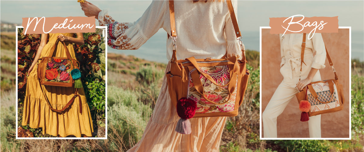 Hiptipico Leather Bag, Ethically Made Purse, Handmade Pom Pom, Artisan Made Goods, Hiptipico Traveler, Ethically Made, Artisan Goods, Sustainable Street Style, Hiptipico Convertible Leather Bag, Wearable Art,