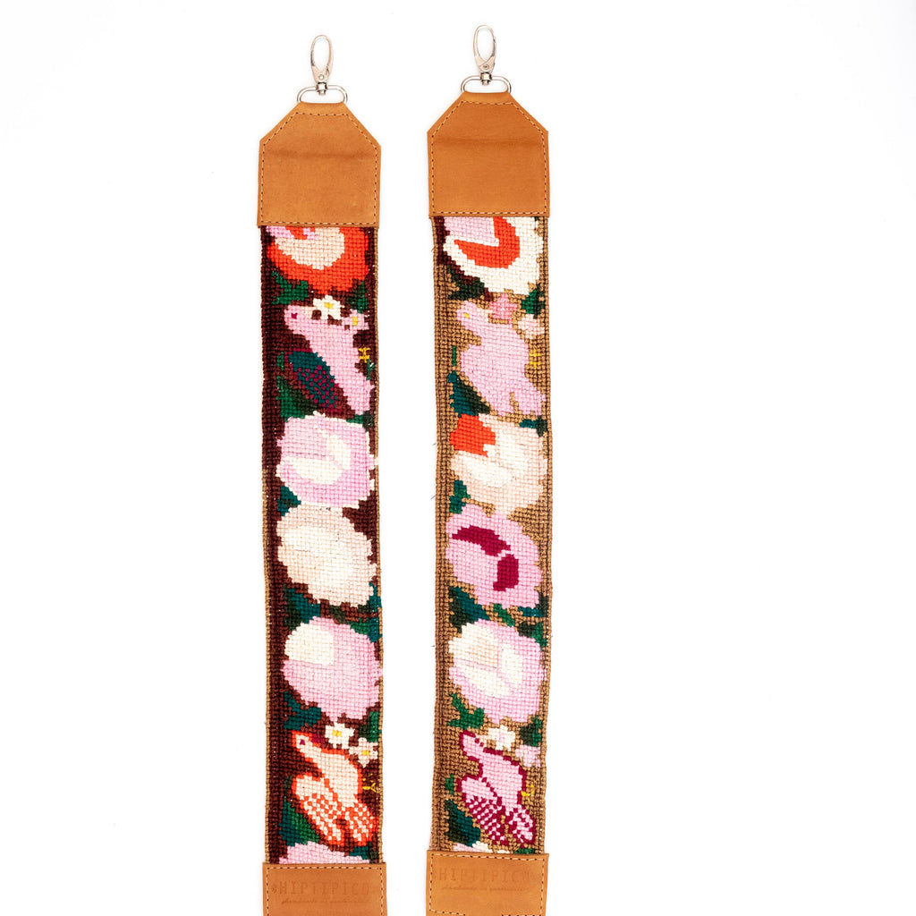 Vintage Embroidered Backpack Straps - VS06 Cotton Candy