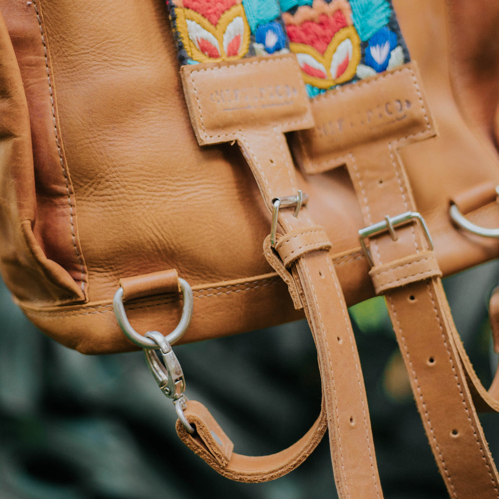 Newly Embroidered Backpack Strap - Eden