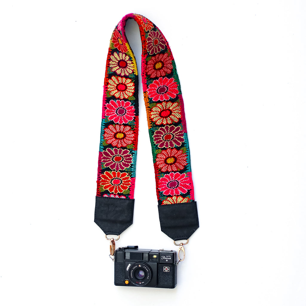 Gold Clip Vintage Embroidered Strap - Olivia