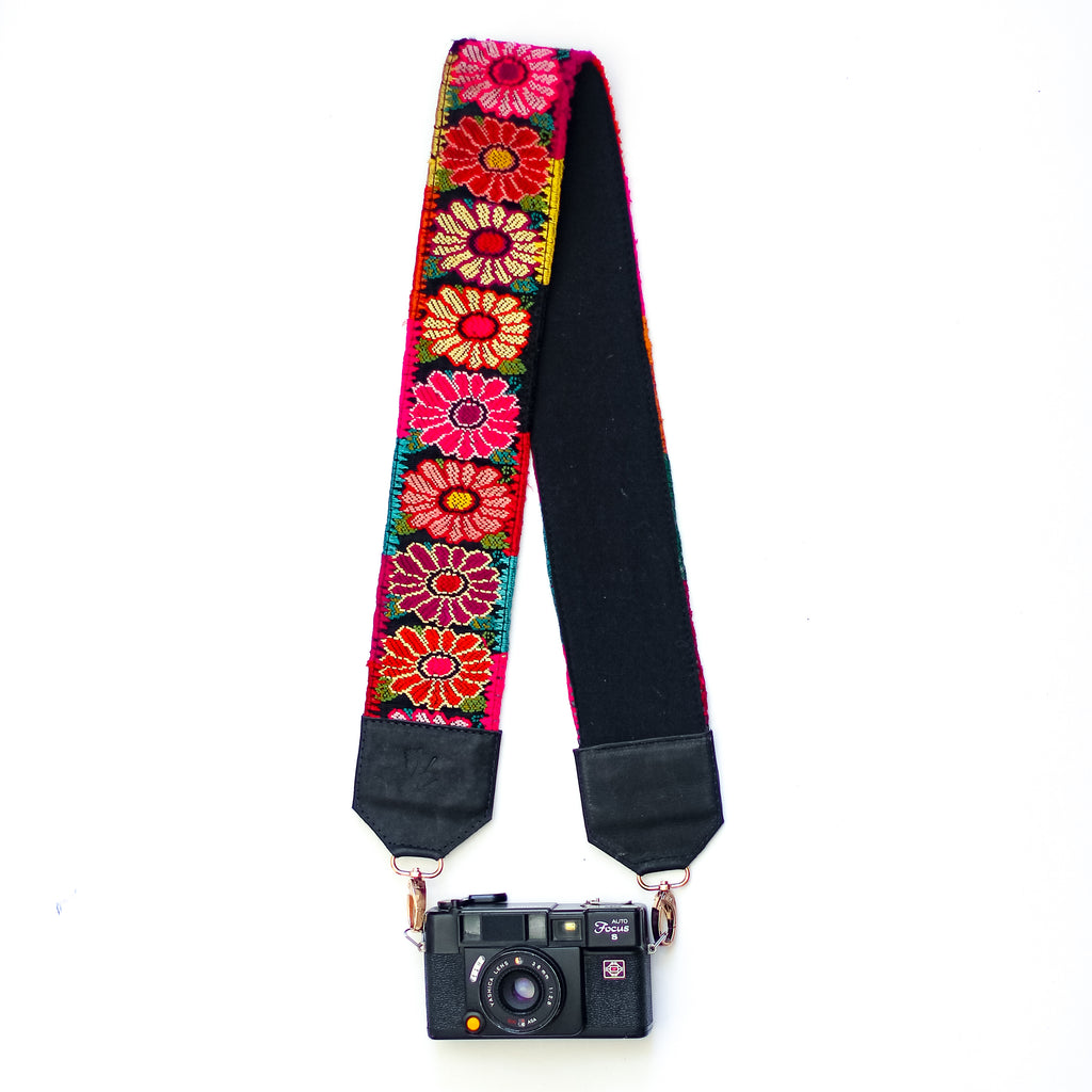 Gold Clip Vintage Embroidered Strap - Olivia