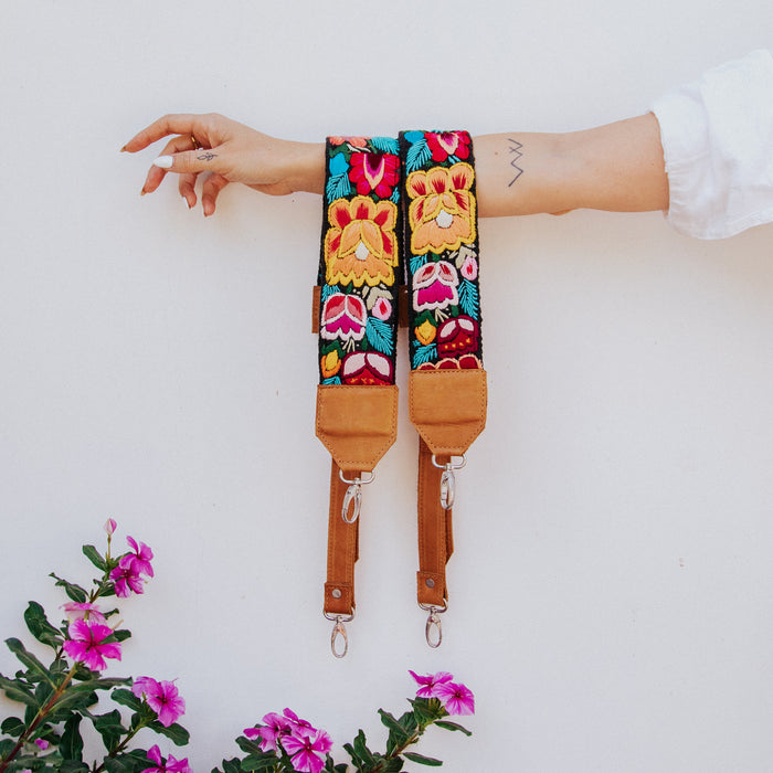 Newly Embroidered Backpack Strap - Eden